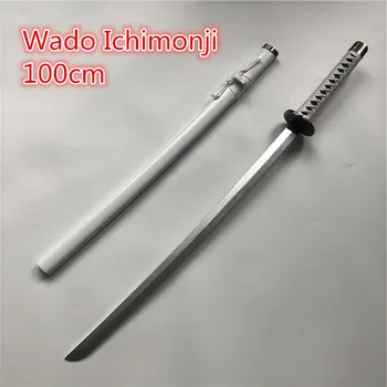 1:1 Anime Cosplay Wado Ichimonji Zoro Mõõk Relva Relvastatud Katana Espada Puit Ninja Nuga Samurai Mõõk Prop Mänguasjad 100cm