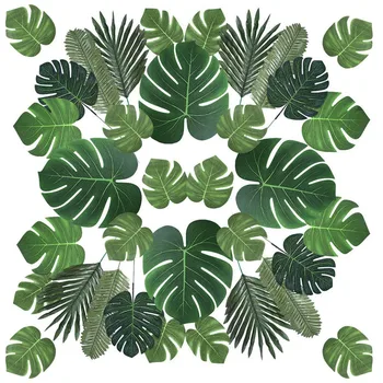10 Tk Kunstlik Taimed Troopiline Monstera Palmi Lehed Simulatsiooni Leaf Havai Teema Pool Decor Kodus Aias Võltsitud Lehed