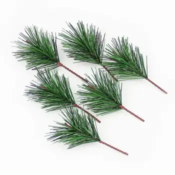 10tk Kunstlik Männi Nõela Branch Oksa Xmas Tree Ornament DIY Lill Decor Jõulud Puu Ornament Mänd Pool, Korja Tarvikud