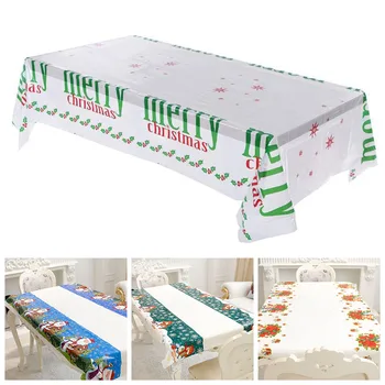 110*180cm Kasutatava Laua Katta PVC Jõulu Laudlina Köök Mantel Laud Lapiga Uus Aasta Õhtusöök Pool Kodu Kaunistamiseks