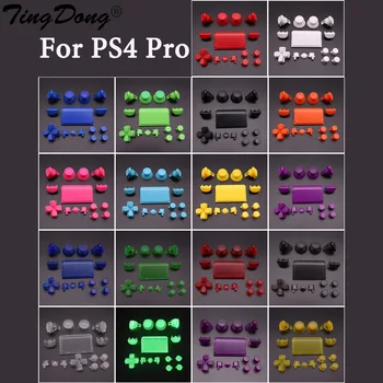1set 18colors Täielik Komplekt Juhtkangid D-pad R1 R2 L1 L2 Suunas Võti AB-XY Nupud Sony PS4 Pro JDS 040 JDM 040 Kontrollerid
