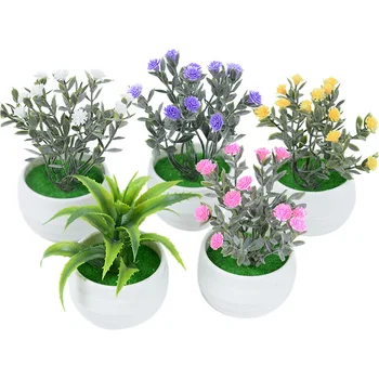 1tk Mini Kunstlik Taimed Bonsai Võltsitud Lilled Aloe Tabel Pottidesse Kaunistused Väike Simuleeritud Puu Poti Taime Kodu Kaunistamiseks Käsitöö