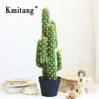 30/43cm Troopiliste Taimede Suur Kunstlik Cactus Puu Siseruumides Võltsitud Mahlakas Taim Branch Plastikust Kõrb Okas Palli Home Decor
