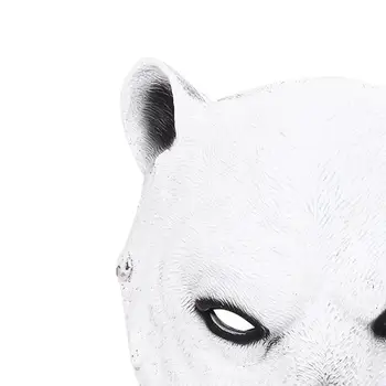 3D Halloween jääkaru Mask Kerge Näo Katta Uudsus Realistlik Poole Näo Maski Festivali Decor Cosplay Kostüüm Pool