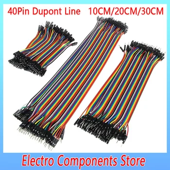 40Pin Dupont Line 10CM 20CM 30CM Mees Mees Mees, et Naine ja Naine Naine Jumper Wire Dupont Kaabel Arduino DIY Kit