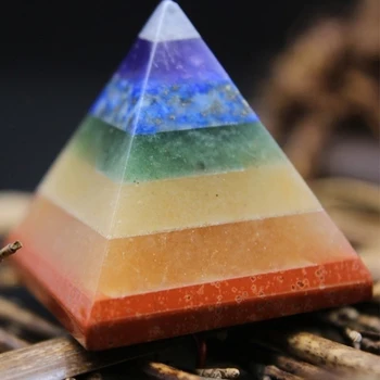 7 Tšakra Multi-Kivi Reiki Tervendav Püramiid Vaimne Vääriskivide Generaator Kingitused