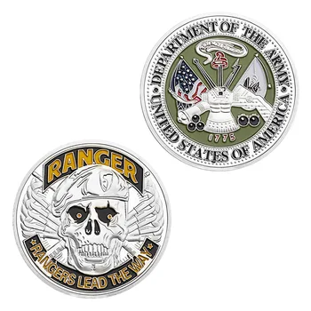 Ameerika Ühendriikide Army Ranger Suveniiride Hõbetatud Münt Rangers Teejuhiks Veteran Laekuva Mälestusmünte Väljakutse Mündid