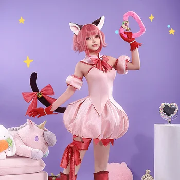 Anime Mäng Tokyo Mew Mew Momomiya Ichigo Magic Tüdruk Roosa Kleit Ühtne Cosplay Kostüüm Naistele Halloween Tasuta Kohaletoimetamine 2022 Uus