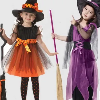Anime Witch Halloween Kostüümid Euroopa Ja Ameerika Lapsed Cosplay Armas ja Elav Väike Tüdruk