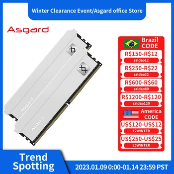 Asgard RAM Mälu DDR4 8GBx2 3200MHz 3600MHz ddr4 ram Loki T2 T3 Seeria ddr4 8gb jaoks, Lauaarvuti RAM