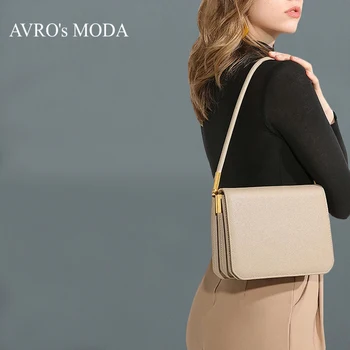 AVRO on MODA Brändi Mood Luksuslik Käekott Naistele 2023 Uus Daamid Kvaliteetne Ehtne Nahk Õla Disainer Casual Kott