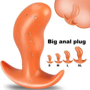 Big Butt Plug Anal Plug Buttplug Erootiline Tooted Täiskasvanutele 18 Super Pehme Tohutu Päraku Plug Sugu Mänguasjad, Naiste, Meeste Adult Sex Shop