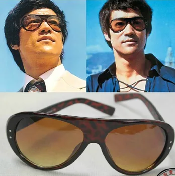 Bruce Lee Brändi Vintage Päikeseprillid Meeste päikeseprillid Mees Disainer Originaal päikeseprillide läätsesid Mees Retro Aviation