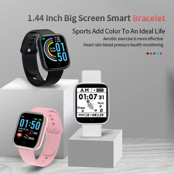 D20 Pluss Smart Watch 1.44 tolline Fitness Tracker Y68 Südame Löögisageduse Monitor Sport Režiim Mood Odavam Kingitus Smartwatch Mehed Naised