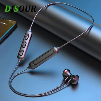 DISOUR Traadita BT 5.0 Kõrvaklapid Magnet Sport Töötab Peakomplekt IPX5 Veekindel Earbud Kaelus Müra Vähendamise Kõrvaklapid