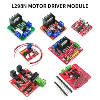 Draiver moodul L298N jaoks Arduino DIY Elektroonika robot smart auto breadboard,kasuta Topelt H-silla DC motor driver kiipi L298N