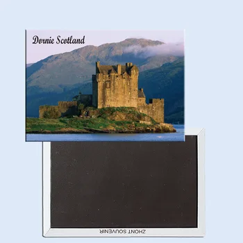 Eilean Donan Castle, Läheduses Dornie, Šotimaa, Magnet külmik kleebised, turismi suveniirid, väikesed kingitused, 24750