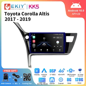 EKIY KK5 Android 10 Toyota Corolla 11 Auris E180 2017 2018 2019 Auto Raadio Multimeedia GPS Navi Stereo BT Auto Carplay 2din HU