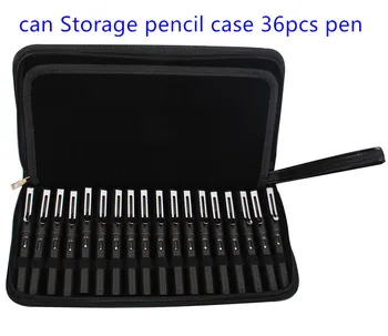Fountain Pen puhul 36 Pliiatsid Tõmblukk suure mahutavusega pliiats kotti Omanik Pliiats Kotti, Sobib Eri Suurusega Büroo Kingitus