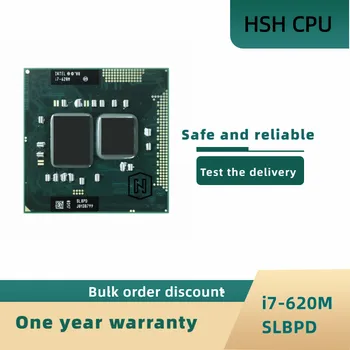 Intel Core i7-620M i7 620M SLBTQ SLBPD 2.6 GHz Dual-Core Quad-Lõng CPU Protsessor 4M 35W Socket G1 / rPGA988A