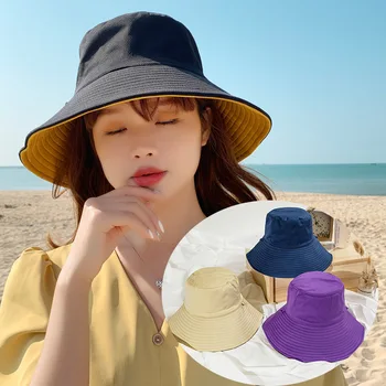 Kahepoolne Kokkupandav Kopp Müts Väljas UV Kaitse Päikese Müts Naistele Tüdrukud Visiir Panama Müts Summer Lai Nokk Kalamees Kork