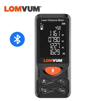 LOMVUM Laser Distance Meter Elektrooniline Rulett Laser Rangefinder E60 Bluethooth120M USB-Laadimine Laser mõõdulint Range Finder