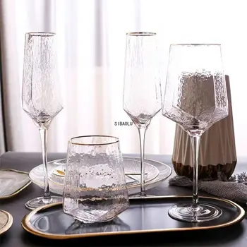 Loominguline Klaas Veini Klaase Kodu Veenvalt Pokaalilaadse Punase Veini Klaas Diamond Šampanja Klaas Veini Klaasid
