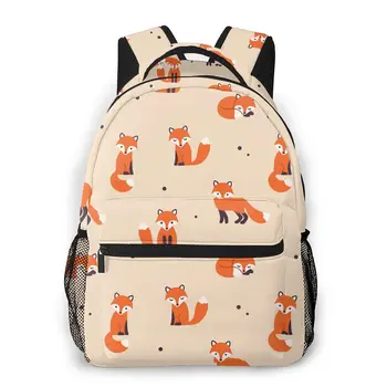 Naiste Seljakott Lapsed Kooli Kott Teismelised Tüdrukud Fox Muster Naine Sülearvuti Notebook Bagpack Reisi Back Pack 2021