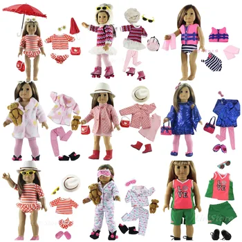 Paljud Stiili Valik 18 tolline Nuku Riideid American Doll või Meie Põlvkonna Nukk,18 tolline nukk tarvikud #3