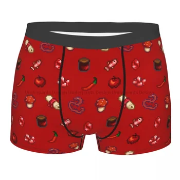 Punane Stardew Valley Lea Rollimäng Aluspüksid Puuvillased Aluspüksid Meeste Aluspesu Mugavad Püksid Boxer Püksikud