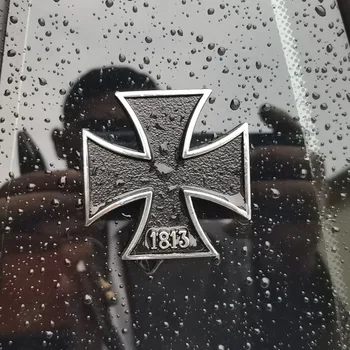 Rauast Rist-Kroomitud Metallist, Saksamaa 1813 Malta Alusel Sümbol Medal Risti Embleemi Mootorratta Car Styling Pääsme Kleebised Auto Decal Pat
