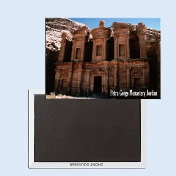 Reisi Külmkapi Magnetid 78*54mm,Petra Gorge Klooster, Jordaania Reisi Jäik külmkapimagneteid 24935