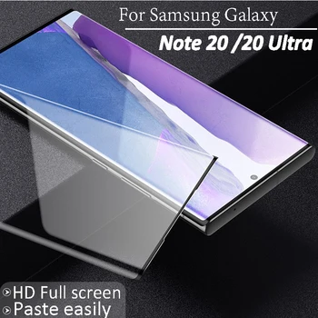 Samsung Galaxy Märkus 20 / Ultra Täis Ekraani Katvuse Kaardus Karastatud Klaasist Screen Protector HD Plahvatus-Tõend, Esi-Film