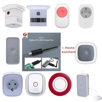 Sonoff Zigbee3.0 Dongle Pluss DIY Smart Home Alarm Süsteem Koos Multi-Andurid App Kontrolli
