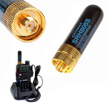 SRH-805S 5CM SMA-F Naine Dual Band Antenn BAOFENG UV-5R BF-888S Raadio Kõrge Kvaliteediga