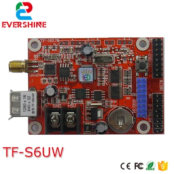 TF-S6UW WIFI+USB led kontroller 1280x16,640x32 pikslit Traadita 10,F5.0,P16,F3.75 led-mooduli kontroller kaart