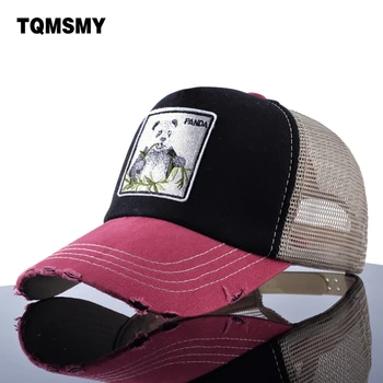TQMSMY Unisex päike mütsid meestele Hip-Hop Müts Hingav Võrgusilma Baseball Caps Naiste Tikandid panda Snapback mütsid Suvel Gorras