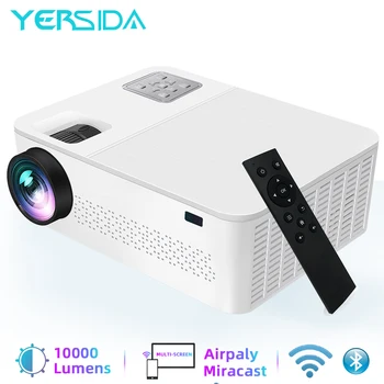 YERSIDA G6 Projektor 1080P 5G, WiFi, Bluetooth FULL HD Uuendatud 10000 Luumenit Toetab 4K Väljas Filmi 3D-kodukino Beamer