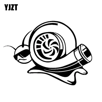 YJZT 17.8 CM*13CM Suurendanud Turbo Tigu Naljakas Vinüül Decal Isiksuse Auto Kleebis Must/Hõbe C10-00845
